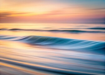 Obraz premium Minimalist Abstract Waves in Soft Tones with a Blank Space for Text Overlay Perfect for Modern Designs and Creative Projects