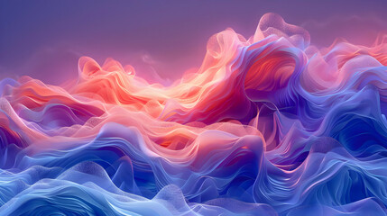Obraz premium Abstract 3D Wave Background Illustration