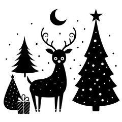 Christmas Quirky and Fun with white background	