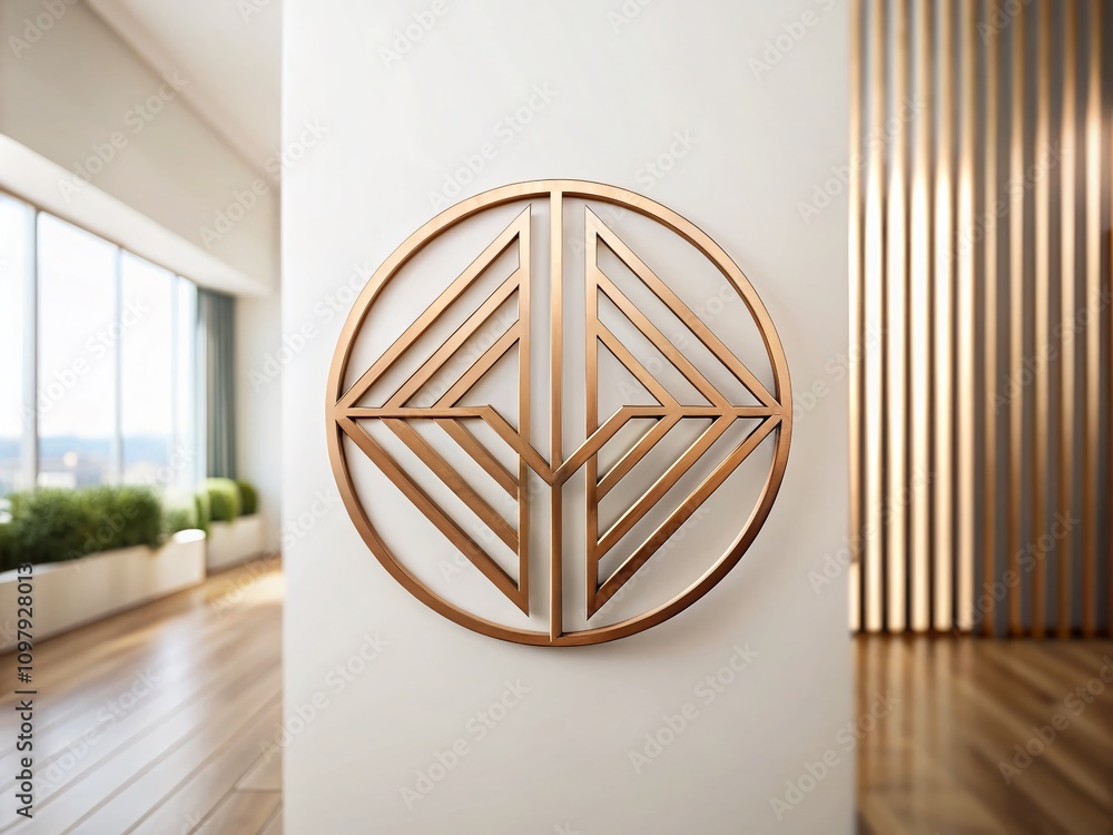 Poster modern adaptation symbol for web design and branding in linear style - editable and versatile graphi