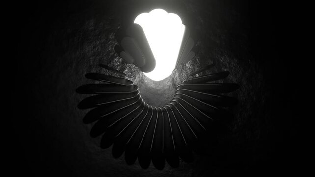 Black and White Amazing Loading Screen Background VJ Loop in 4K