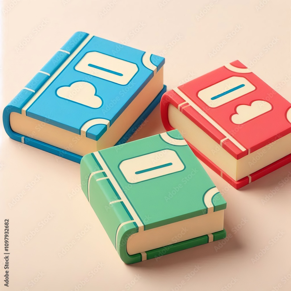 Poster book shaped sticky notes – book shaped notes with a simple cov