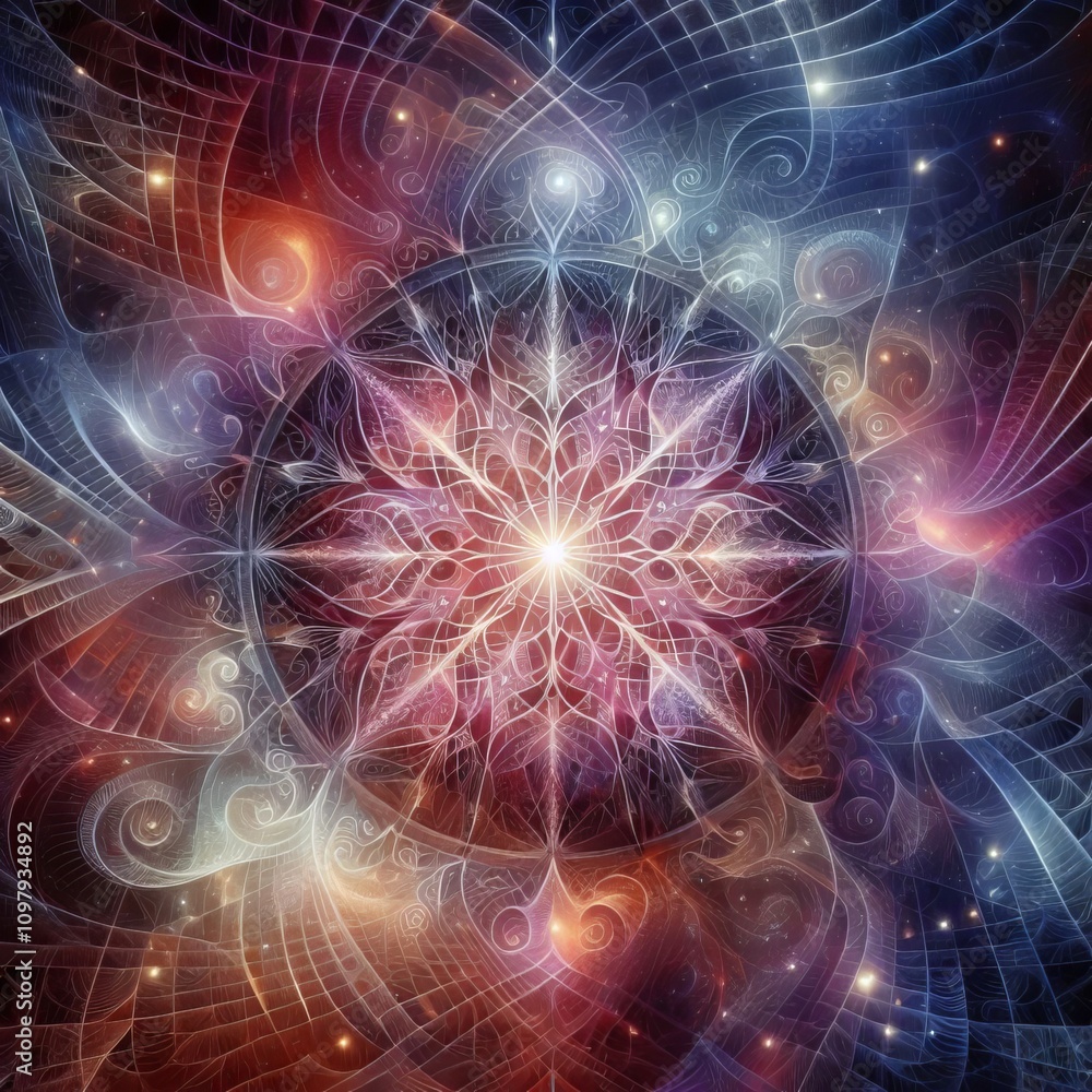 Poster dreamweaver a mystical web like pattern representing the power o