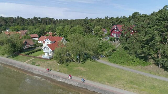 Nidden an der Kurischen Nehrung in Litauen am Kurischen Haff