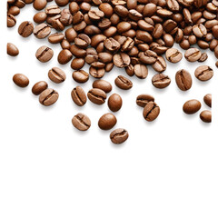 Fototapeta premium coffee beans on transparent png