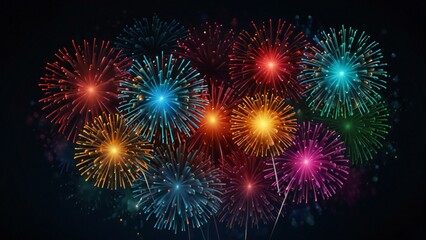 Fototapeta premium fireworks in the night sky