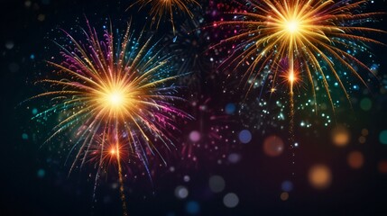 Fototapeta premium fireworks in the night sky