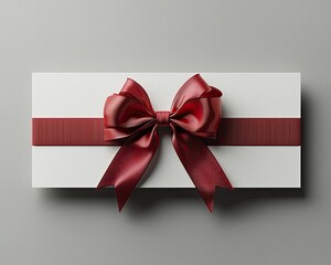 Elegantly wrapped gifts with satin bronze ribbons. Generative AI