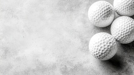 Elegant golf club and ball on a pristine white surface, showcasing precision and style