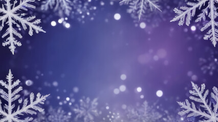 christmas background with snowflakes