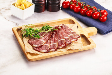 Italian pork sausage - prosciutto crudo
