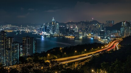 _Night_City_Landscape_and_Road_Attractions