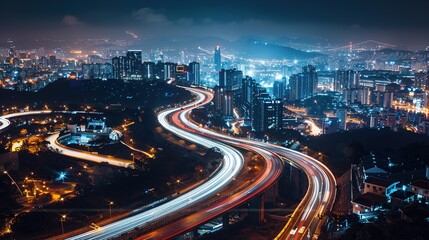 _Night_City_Landscape_and_Road_Attractions