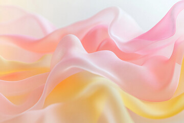 Obraz premium Close up 3L wave or fabric pink and peach color. Noisy grainy beautiful trendy pattern for backdrops, backgrounds and wallpapers