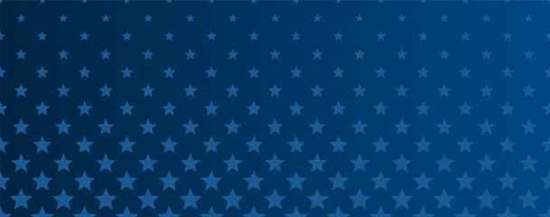 Halftone star pattern on blue gradient background template. America 4th of July Memorial or Independence day theme wallpaper.	
