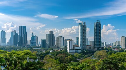 Obraz premium High_rise_buildings_in_the_city_under