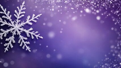 christmas background with snowflakes
