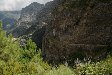 on the trail to Curral das Freiras (The Valley of the Nuns), Madeira, Portugal 