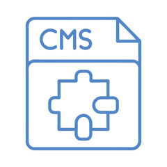 Cms icon vector design isolated on white background