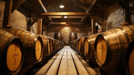 Traditional whiskey distilling, blending craftsmanship and fermentation to create fine, aged spirits