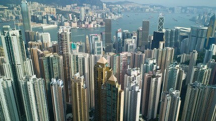 Obraz premium High_rise_buildings_and_towering_skyscrape