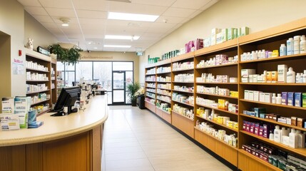 Interior of a Pharmacy Store