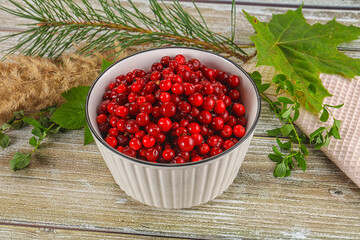 Natural organic wild forwst lingonberry