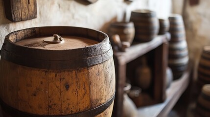 Fototapeta premium Historical brewing methods, reviving ancient techniques for making traditional beers and meads