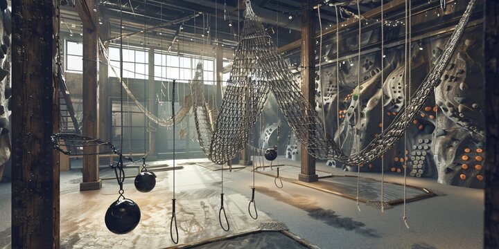 The Ultimate Fitness Adventure, Revolutionary Gym Environments Featuring Climbing Nets, A New Era of Physical Training