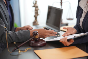 The judge is giving legal advice. To explain the terms and conditions for counseling businesswomen...
