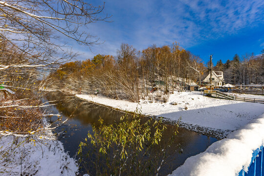 Winter walk along the Vistula River