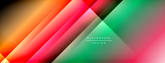 Dynamic shadow lines with gradient colors geometric background
