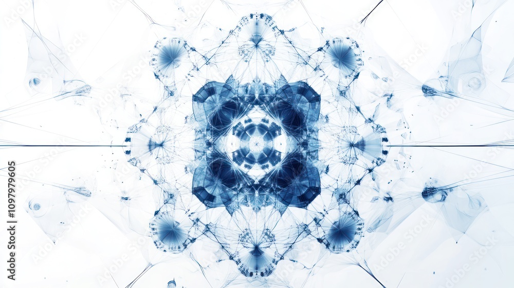 Poster geometric figure showing a lattice of interconnected shapes demonstrating the principles of energy f