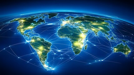  Illuminated Global Connectivity Network