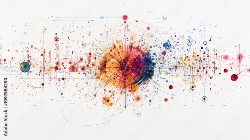 Fototapete mathematics formula, elegantly displayed on a clean white background. the formula features intricate
