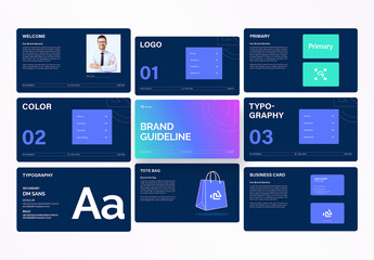 Modern & Clean Brand Guidelines Presentation Template