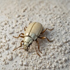 Ivory Wing Beetle, elegant beetle, beetle with ivory-colored wings, unique insect, delicate winged beetle, nature's beauty, rare beetle species, fascinating insect, beetle close-up, natural wonder