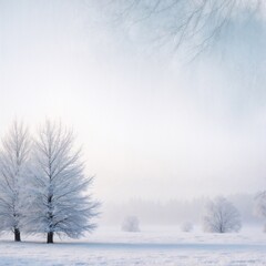 winter landscape with trees