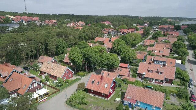 Nidden an der Kurischen Nehrung in Litauen am Kurischen Haff