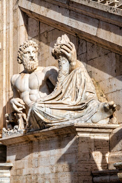 River God Tiber Statue at Palazzo Senatorio