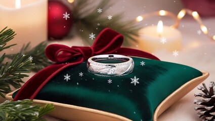 Silver Christmas ring