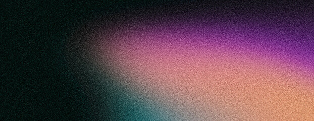 Vibrant grainy background, pink magenta teal green black abstract gradient, noise texture poster banner header cover backdrop design