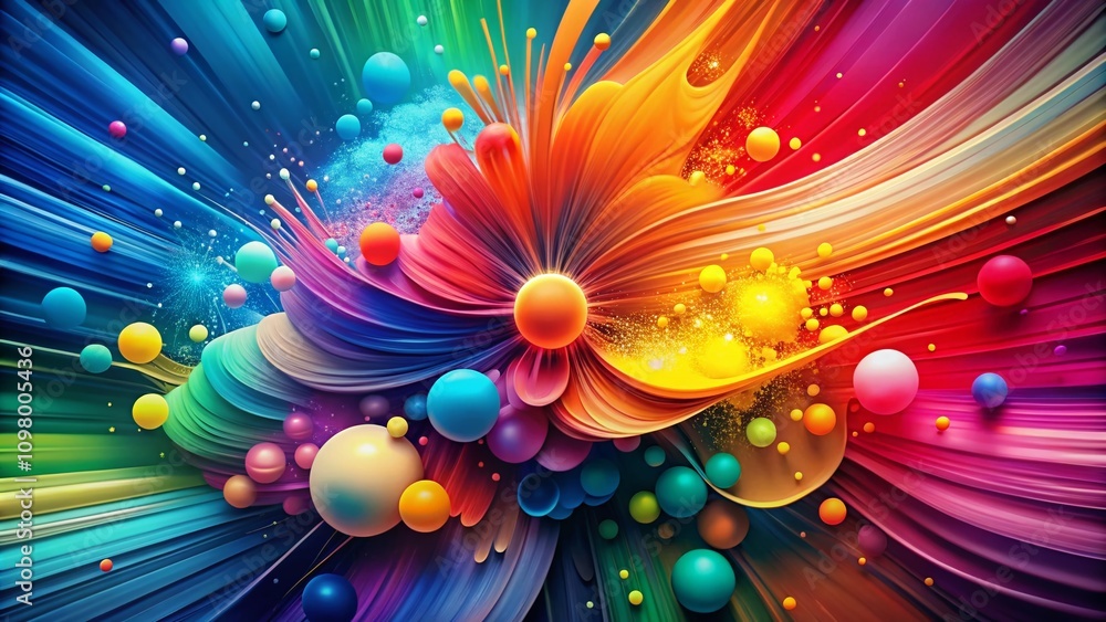 Poster vibrant abstract background with colorful patterns and textured layers for creative projects and des