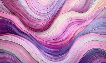 Fototapeta premium Abstract swirling patterns in shades of pink and purple, creating a fluid, artistic design.