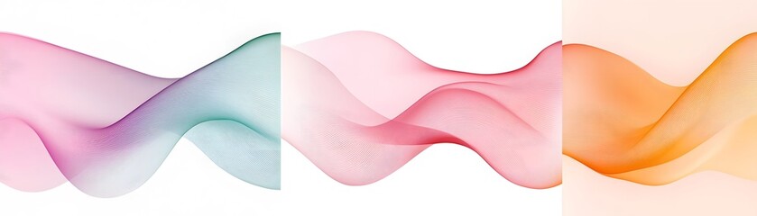 Fototapeta premium Abstract Colorful Waves Flowing Seamlessly