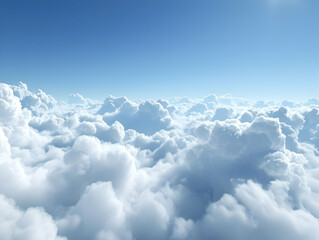 Fototapeta premium Clear sky background, cloudy light blue sky texture. Background for banner, backdrop or texture for 3D mapping, Sky blue background