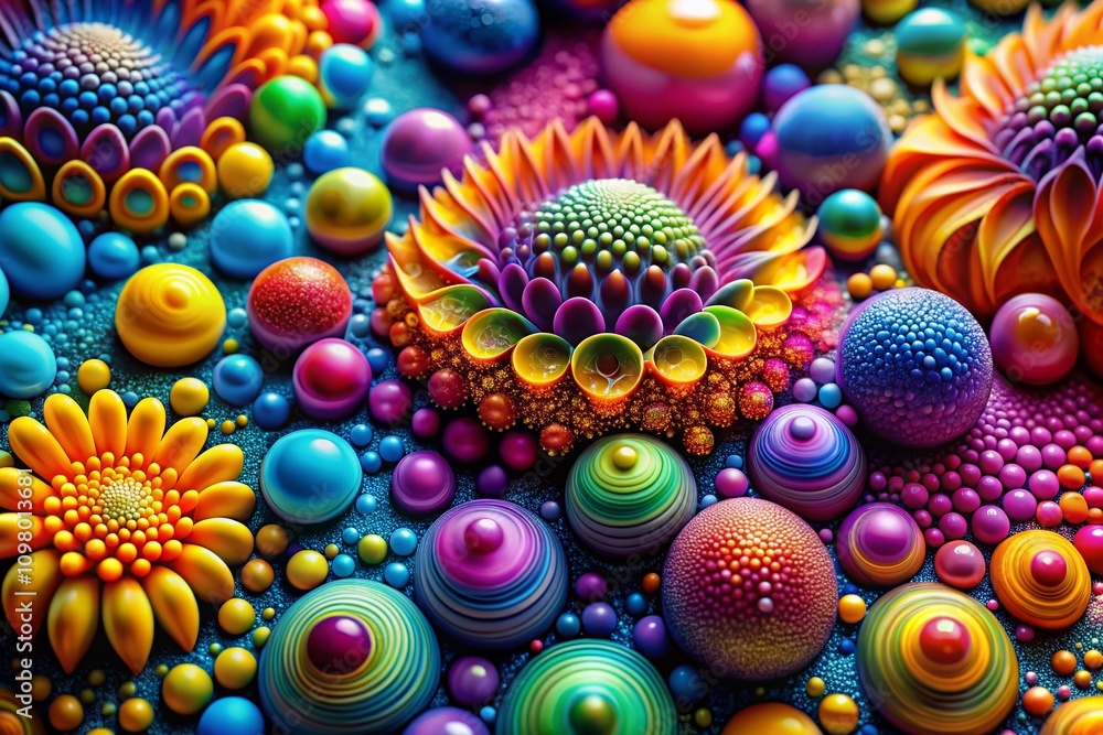 Poster vibrant modern abstract background featuring colorful shapes and patterns for creative design projec