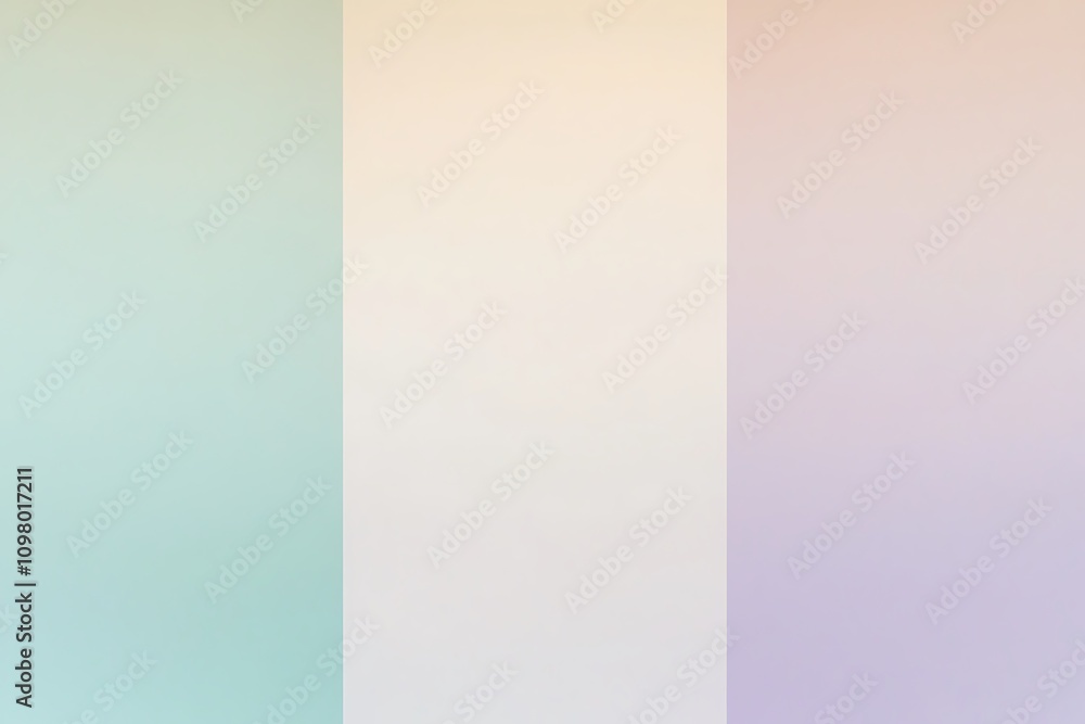 Aufkleber a soft gradient background featuring pastel colors in three vertical sections.