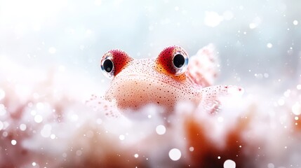 A close up of a small fish with big eyes