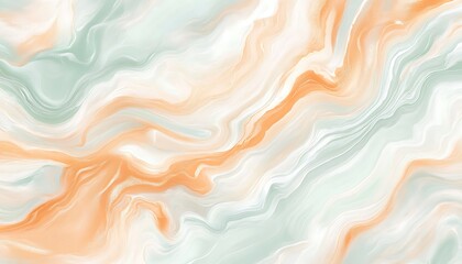 Fototapeta premium Abstract swirling marble pattern in soft pastel colors.